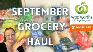 Woolworths MONTHLY Grocery Haul - September / Come shop with me