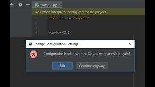 No python interpreter configured for the project. Pycharm configuration is still incorrect | 2022