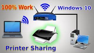  How To Share A Printer On Network Wifi and LAN - Windows 10/8/7