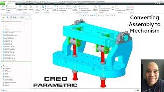 Creo Parametric - Mechanisms - Convert Assembly to Mechanism