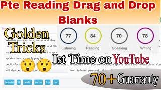 Pte Reading Drag And Drop Fill in the blanks Answer TricksBy Pawan Sr |Reading Blanks| #pawanpte