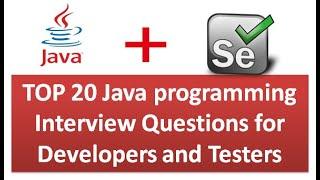 Java Programming Interview Questions for Testers