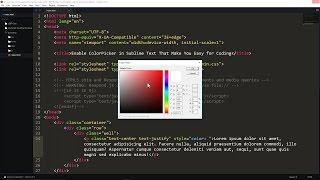 Enable ColorPicker in Sublime Text That Make You Easy for Coding