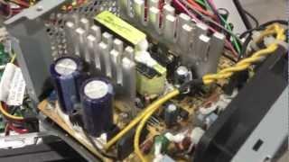 Computer Power Supply Repair - DEAD bad capacitor No / Flashing Green Light