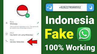 How To Create Fake WhatsApp Account With Indonesia Number | Indonesia Number For WhatsApp