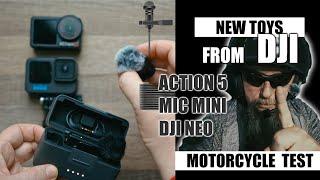 DJI Action 5, Mic mini & DJI Neo from motorcycle rider and motovlogger perspective