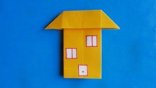 Оригами дом  Как сделать оригами дом из бумаги оригами How to make an origami house