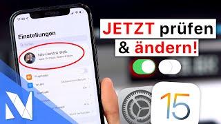 iPhone Einstellungen, die du SOFORT ändern solltest! (iOS 15) | Nils-Hendrik Welk