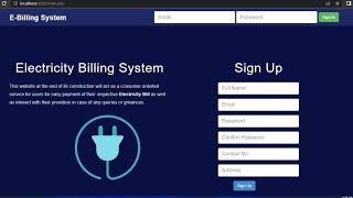 online electricity billing system in php html and css with source code
