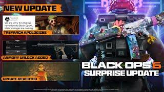 TREYARCH FINALLY APOLOGIZES, UPDATE REVERTED, & MORE! (Surprise Update Patch Notes)