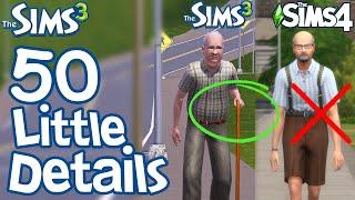 The Sims 3: 50 FUN LITTLE DETAILS not in Sims 2 & Sims 4