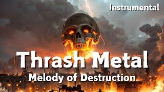 Blazing Thrash Metal Tracks  Melody of Destruction / Instrumental for WorkOut and Gaming