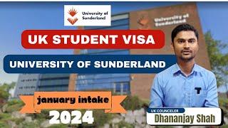 Study In Sunderland // Student visa UK //January Intake