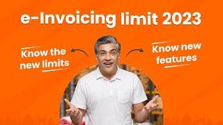 e-Invoice Limit 2023 | Mandatory e-Invoice for above 5 Crore Turnover | myBillBook
