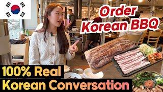 [KOR/ENG] Real Korean Conversation at Korean BBQ, Korean Restaurant | Learn Korean for Beginners