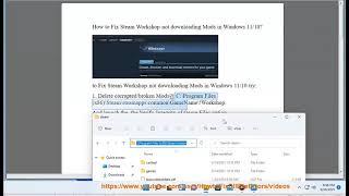 Fix Steam Workshop not downloading Mods in Windows 11/10 (2023 Updated)