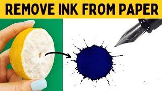 How To Remove Ink From Paper Without Acetone And Damaging The Paper