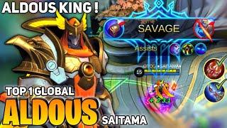 SAVAGE! Aldous Perfect Gameplay [Former Top 1 Global Aldous] by Saitama - Mobile Legends