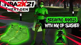 SHARPSHOOTING SLASHER IN NBA2K21 NEXT GEN WITH CRAZY ANKEL BREAKERS WITHOUT TAKEOVER!!!