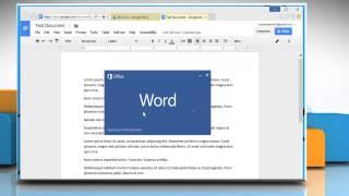 How to convert Google™ Docs to Microsoft® Word using Google Drive