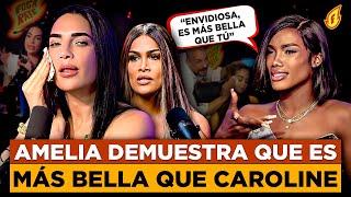 AMELIA ALCANTARA SE QUITA MAQUILLAJE EN VIVO PARA DEMOSTRAR QUE ES MÁS BELLA QUE CAROLINE AQUINO