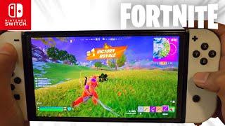 Nintendo Switch OLED Fortnite Gameplay *New update *Victory Royale