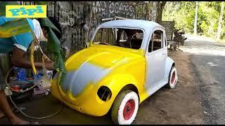 Indian mechanic builds his own Volkswagen Beetle from scratch to fulfil childhood dream