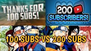 100 SUBS VS 200 SUBS