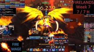 Firelands 25 7/7 H - Fire Mage PoV - Week 7 Cata Phase 3 - 12-21-24