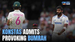 Border-Gavaskar Trophy: Sam Konstas Admits Provoking Jasprit Bumrah In Sydney Test