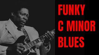 Smooth Funky Blues Jam in C Minor | Guitar Backing Track