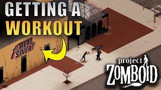 Zombie Workout At REAL SWEAT GYM | Project Zomboid | Louisville Start Part 57