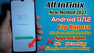 2023 All Infinix Frp bypass Android 11/12 App Not Opening | Remove Frp Infinix Android 11 Xshare fix