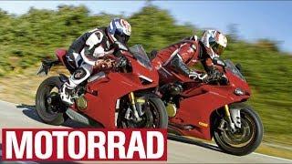 Superbikes 2018: Ducati Panigale V4 vs. Ducati 1299 Panigale S