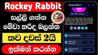 Rocky Rabbit Airdrop Claim $RBTC Token | Rocky Rabbit Airdrop Withdrawal |Live Ton Transaction #usdt