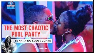 WANNI AND SHAUN'S KISS | CRAZY POOL PARTY | BBNAIJA NO LOOSE GUARD | BBNAIJA SEASON 9 | GLORY ELIJAH