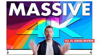 GIANT Home Theater TV  TCL TV Review! 98 Inch TV REVIEW