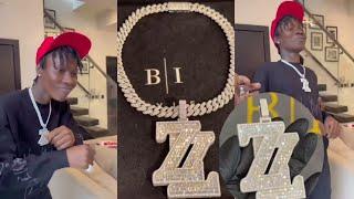 Zinoleesky Surprise Naira Marley As He Splash Millions On Customized Ice Chain