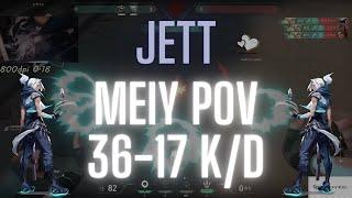 DFM Meiy POV Jett on Bind 36-17 K/D (VALORANT Pro POV)