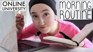 PRODUCTIVE ONLINE UNIVERSITY MORNING ROUTINE | WINTER EDITION 2020