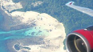 AIR INDIA Flying over North Sentinel Island