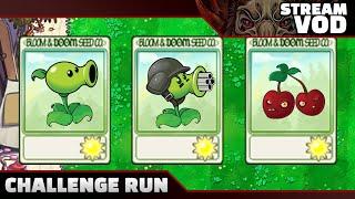 Can You Beat Plants VS Zombies With Just 3 Seeds? (Challenge Stream VOD)