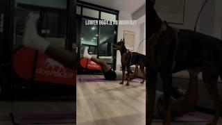 Great Lower Body & AB workout with my Doberman Saint 