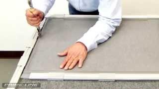 How-To: Re-screening an aluminum window screen.