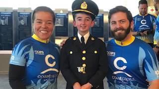 Constables Zabrina and Eric talk about their Cops for Cancer Tour de Coast journey