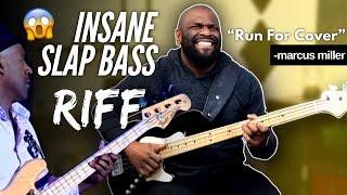 "Run For Cover" Insane Marcus Miller   Slap Riff Breakdown (4 steps)