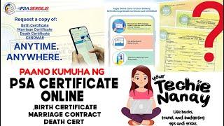 Paano Kumuha Ng PSA Certificate ONLINE 2023