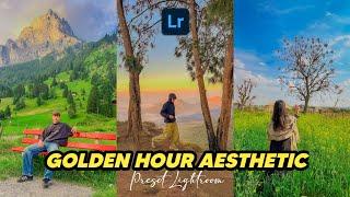 ONE CLICK TO MAKE YOUR PHOTO AESTHETIC! 50+ AESTHETIC GOLDEN HOUR LIGHTROOM PRESETS