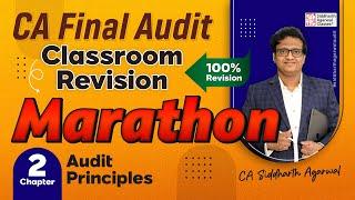 CA Final Audit Marathon 2 | Chapter 2 Audit Principles | Siddharth Agarwal Audit