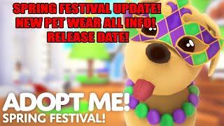 ADOPT ME SPRING FESTIVAL PET WEAR UPDATE! NEW PET ACCESSORIES-ROBLOX ADOPT ME